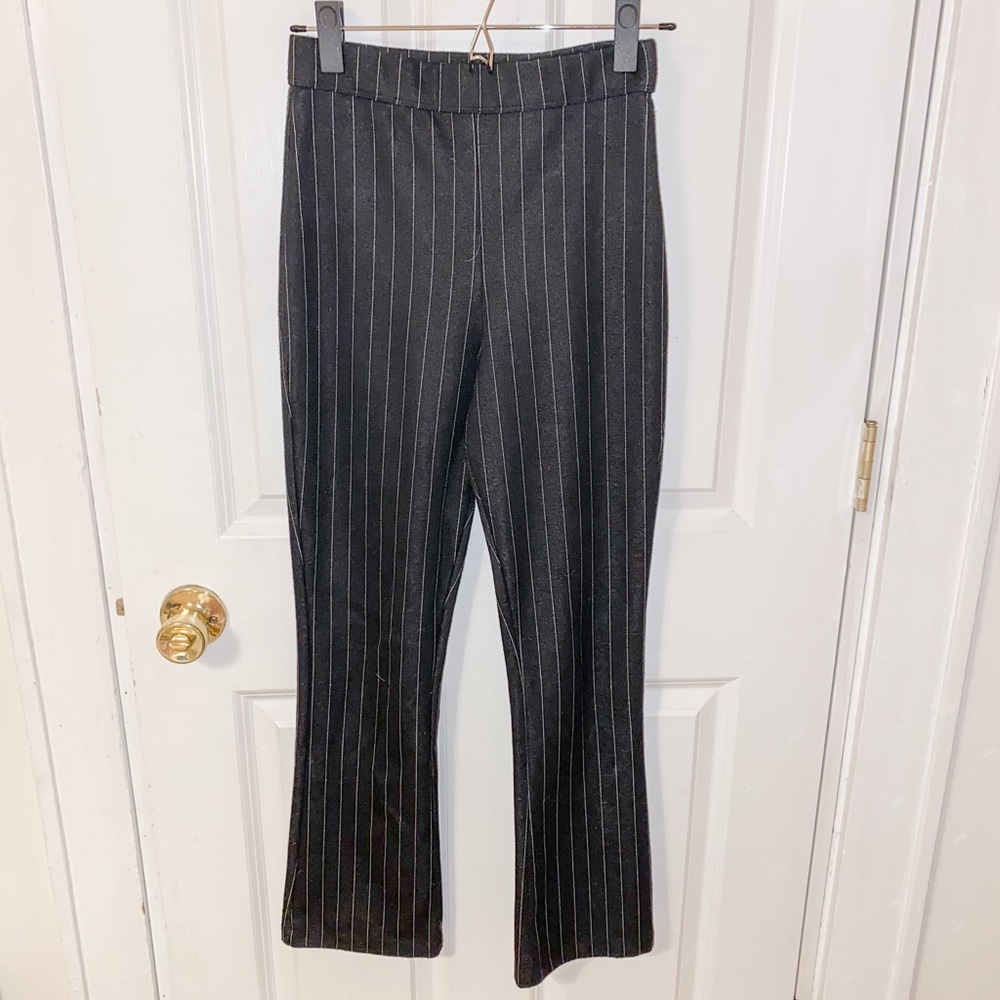 Hollister Pinstripe Kick Flare Pants